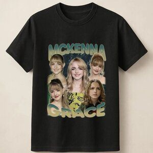McKenna Grace Fame Look Retro Layout for Film Fans Unisex T Shirt 5